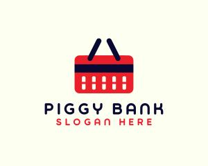 Shopping Credit Basket logo design