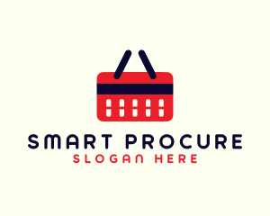 Procurement - Shopping Credit Basket logo design