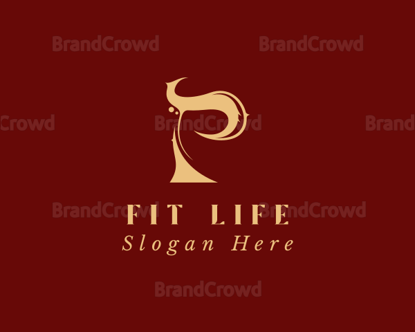 Elegant Letter P Boutique Logo