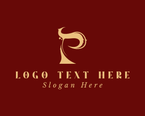 Fashion Designer - Elegant Letter P Boutique logo design