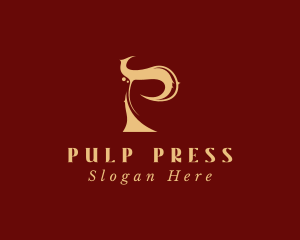 Elegant Letter P Boutique logo design