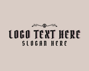 Casual - Gothic Skull Business logo design