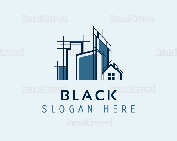 Blue Architecture Realtor Logo