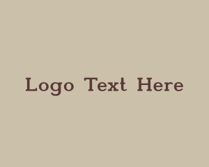 Retro Typewriter Wordmark Logo