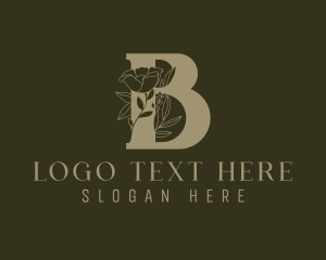 Rose - Cosmetic Beauty Letter B logo design