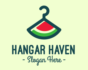Hanger - Hanger Watermelon Slice logo design