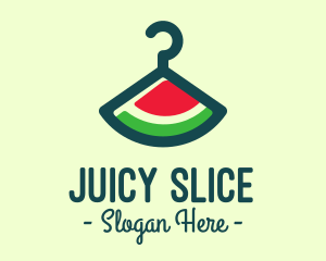 Watermelon - Hanger Watermelon Slice logo design