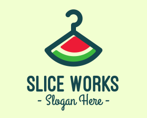 Slice - Hanger Watermelon Slice logo design