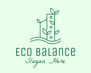 Green Eco Building logo design