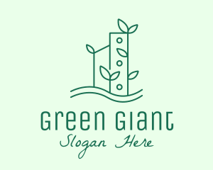 Green Eco Building logo design