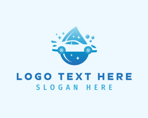 Car - Car Wash Droplet logo design
