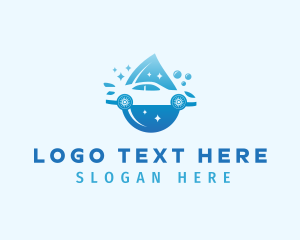 Car Wash Droplet Logo