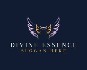 Divine - Holy Wings Halo logo design
