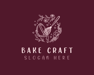 Flower Whisk Bakery logo design