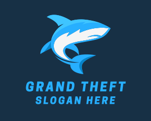 Aquatic Marine Shark  Logo