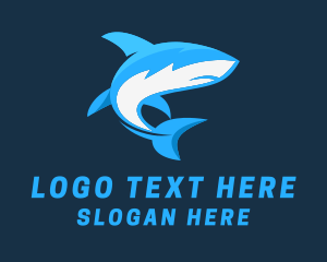 Aquatic Marine Shark  Logo