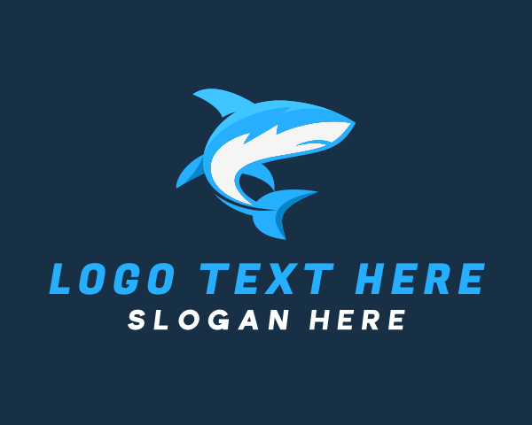 Ocean - Aquatic Marine Shark logo design