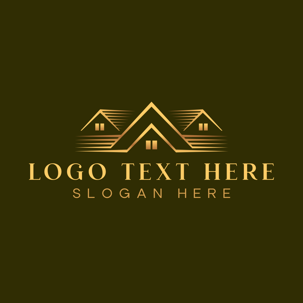 Luxury Real Estate Roof Logo | BrandCrowd Logo Maker