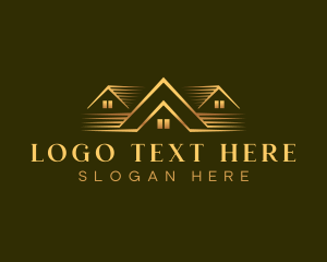 Home - Luxury Real Estate Roof logo design