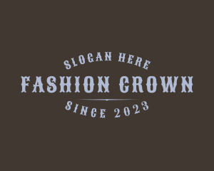 Western Brand Fashion logo design