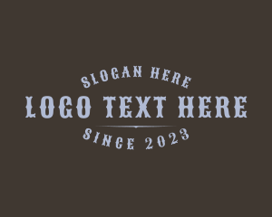 Western Brand Fashion Logo