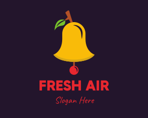 Cherry Fruit Bell logo design