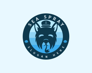 Maritime - Maritime Captain Dog logo design