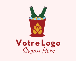 Bar - Beer Bucket Hops logo design