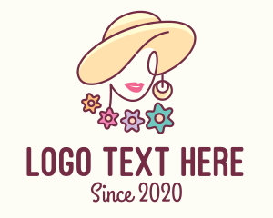 Surgery - Flower Woman Hat logo design