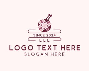 Fashion - Yarn Knitting Craft logo design