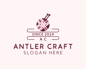 Yarn Knitting Craft logo design