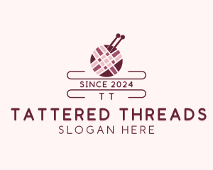 Yarn Knitting Craft logo design