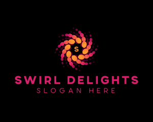 Twist Circles Swirl logo design