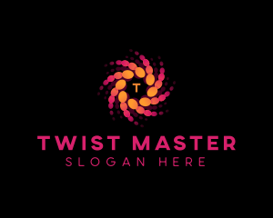 Twist Circles Swirl logo design