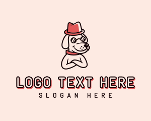 Pet Shop Dog Fashion Logo