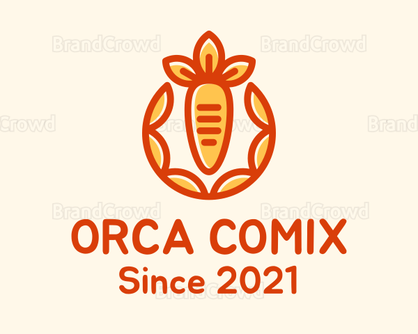 Organic Orange Carrot Logo