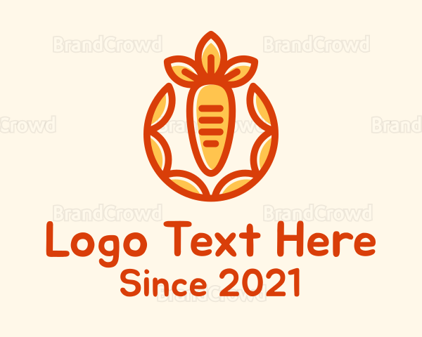 Organic Orange Carrot Logo