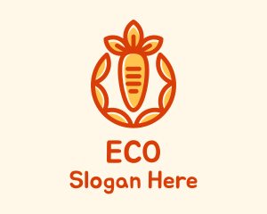 Organic Orange Carrot Logo