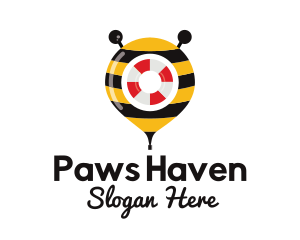 Bee Rescue Location Pin logo design