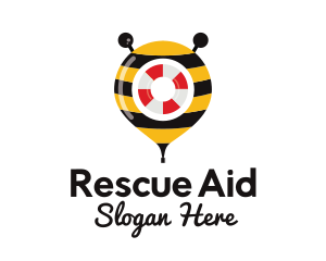 Rescue - Bee Rescue Location Pin logo design
