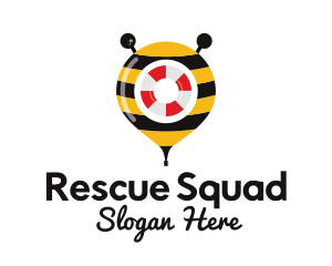 Bee Rescue Location Pin logo design
