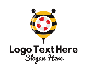 Lifeguard - Bee Rescue Location Pin logo design