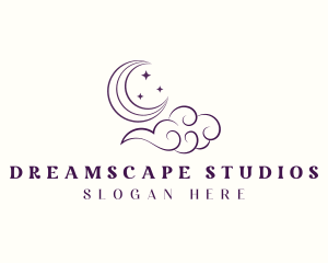 Dream - Moon Cloud Star logo design