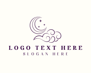 Moon - Moon Cloud Star logo design