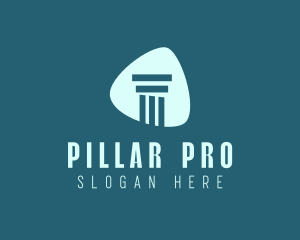 Guitar Pick Pillar Construction logo design