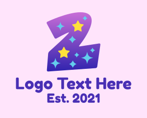 Kindergarten - Colorful Starry Two logo design