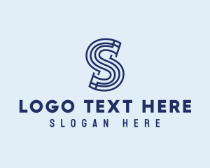Digital Marketing - Maze Letter S logo design