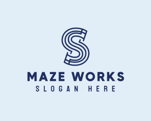 Maze - Maze Letter S logo design