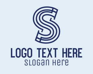 Letter - Maze Letter S logo design