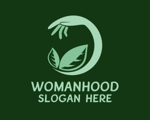 Leaf Gardening Hand  Logo